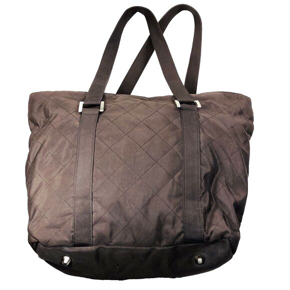 Dove Brand Vintage Quilted Tote Diaper Bag Brown Hobo - Picture 4 of 16